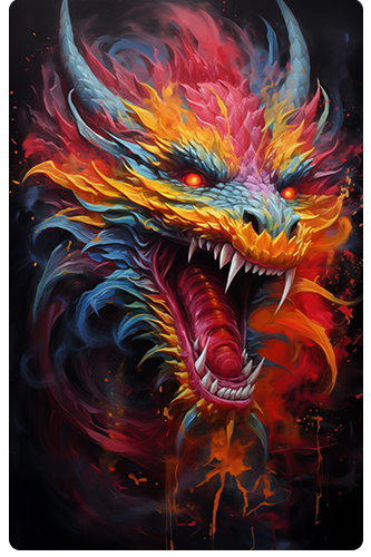 A colorful dragon